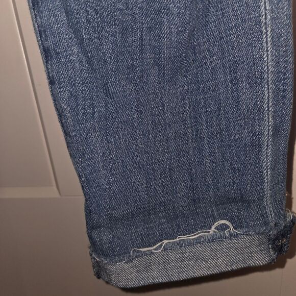 Abercrombie & Fitch Ripped Denim Jean Overalls Size XS - Picture 7 of 13